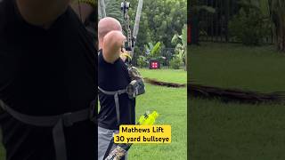 Mathews Lift 25 yard bullseye mathewsarchery archery bowhunting hunting uv bowseason arrow [upl. by Dorri]