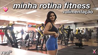 minha rotina de treinos  alimentação 💖🏋🏻‍♀️ [upl. by Akinet956]