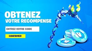 CODE SECRET pour OBTENIR une RECOMPENSE GRATUITES sur FORTNITE [upl. by Stovall]