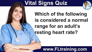 🩺 Vital Signs Quiz for CNAs amp PCTs 📋 [upl. by Lawry]