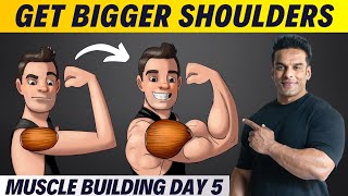 DAY 5  Shoulder Tricep Workout for Maximum Results  Full Muscle Building Series  Yatinder Singh [upl. by Yeliac6]