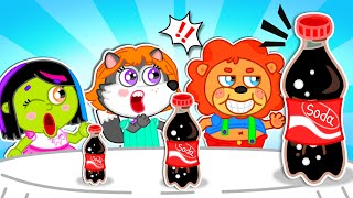 LeonCito  Botellas grandes medianas y pequeñas  Dibujos animados  Video Para Niños [upl. by Ahseya]