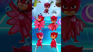 PJ Masks  Owlette 🆚 Owlette 🆚 Owlette 🆚 Owlette X Dance Song Tiles Hop EDM Rush shorts [upl. by Krueger]