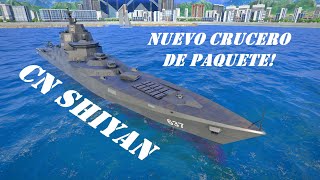 NUEVO CRUCERO DE PAQUETE CN SHIYAN MUY BUENAS ESTADISTICAS PERO NO CONVENCE  Modern Warships [upl. by Radie]