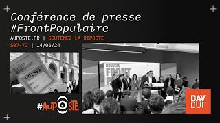 FrontPopulaire l’accord historique Conférence de presse [upl. by Damita201]