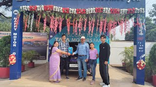 our first car 😍🥰 welcome to our family family vlog vlogs car purple nexon tata raipur [upl. by Esylla88]