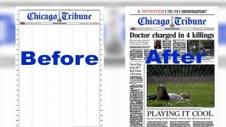 How the Chicago Tribune makes a front page [upl. by Elacim]