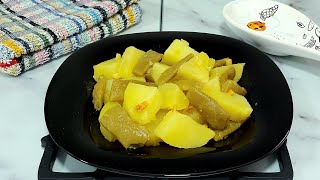 🔌EN EL MICROONDAS ❌️ SIN MANCHAR 🫛🥔 JUDÍAS VERDES CON PATATAS AL AJILLO 🧄  BEATRIZ COCINA [upl. by Akzseinga]