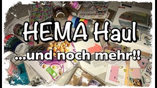 Hema Haul deutsch Scrapbook Haul basteln mit Papier DIY [upl. by Abbott985]