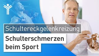 Schulterschmerzen beim Sport – Experten Tipps zur Schultereckgelenkreizung von Dr Stefan Preis [upl. by Brock]