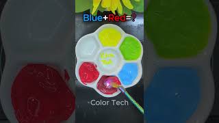 Color mixing recipes from red blue yellow colors shorts mixing painting [upl. by Albertine]