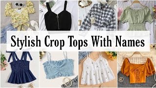 Types of crop tops with namesCrop top for girlstypes of crop tshirtFarheen Style [upl. by Malkah277]