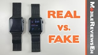 Worth the 240 dollar difference REAL vs FAKE Apple Watch Milanese Loop Comparison Series 4 upd [upl. by Darrel989]