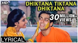 Dhiktana Tiktana Dhiktana  Lyrical  Hum Aapke Hain Koun  Salman Khan Madhuri Dixit Renuka  SPB [upl. by Oilicec]