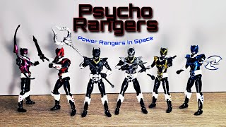 UnboxingReview Shokugan Shodo Super  Psycho Rangers Denji Sentai Megaranger [upl. by Adora]