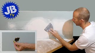 How to Repair Large Holes in Plasterboard  3 Simple Methods [upl. by Johnnie]