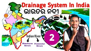 Drainage System In India  Himalayan Rivers In India  Odia  Part2 [upl. by Franzen]