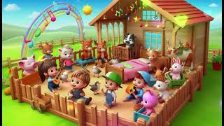 Farmyard Adventures with Friends Animal Fun and Games  Cartoon Nursery Rhymes and Song [upl. by Goldie]