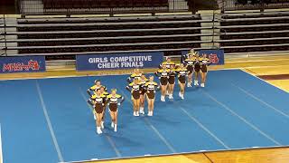 State runnerup Rochester Adams round 3 routine in MHSAA Division 1 Competitive Cheer Finals 2024 [upl. by Waylan]