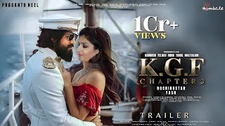 KGF Chapter 3  Trailer  HINDI  Rocking Star Yash  Prabhas  Raveena Tondon  Prashanth Neel3 [upl. by Robison964]