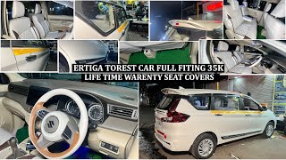 Ertiga Tourest Car Full Fiting 35K packeg  Life time warenty seat cover  customize interior [upl. by Cr91]