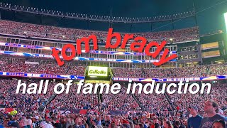 tom brady hall of fame induction vlog 🏈 [upl. by Hsital]