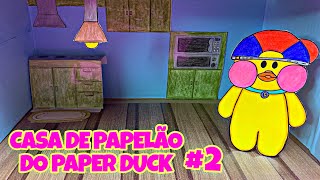 FAZENDO A COZINHA NA CASA DE PAPELÃO DO PAPER DUCK  Paper Duck House [upl. by Oba]