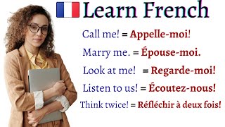 COMMON FRENCH Sentences Phrases Words and Pronunciation EVERY LEARNER MUST KNOW  Learn French [upl. by Darla28]