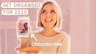 How to Totally Declutter n Organise your Phone for 2020 ☀️Creating a Distraction Free Phone [upl. by Christopher690]