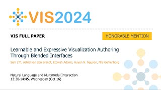 Learnable and Expressive Visualization Authoring Through Blended Interfaces  Fast Forward  VIS 20 [upl. by Nauqet]