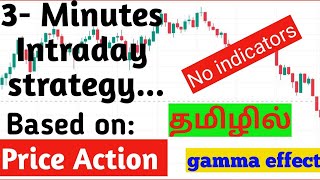 Easy 3 Minute Intraday With Price Action StrategyNo Indicators Only Price Chart optiontrading [upl. by Jacoby898]