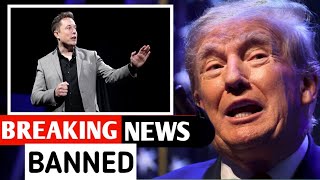 BANNED 🚫🤬 DONALD TRUMP banned more than 1000 AI bots under Elon Musk control [upl. by Mill]