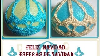 Esfera de Navidad crochet [upl. by Enitsirt133]