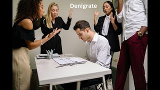 Denigrate Word explanation with meaning examples and image [upl. by Nolita940]