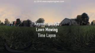 Nikon Keymission 360 Time Lapse while Mowing Lawn [upl. by Dionysus]