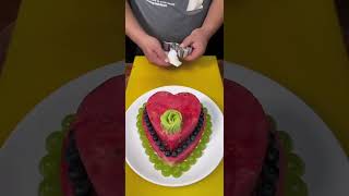 Un Gâteau dAnniversaire Fait Uniquement de Fruits  Découvrez Cette Création Unique  🎂🍉 [upl. by Blayze]