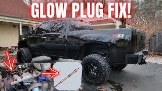 How To RemoveReplace Glow Plugs On Duramax Fast amp Cheap [upl. by Bonita102]