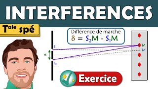 🟠 Exercice INTERFÉRENCES  Terminale spé physique chimie  Lycée [upl. by Dulcy]