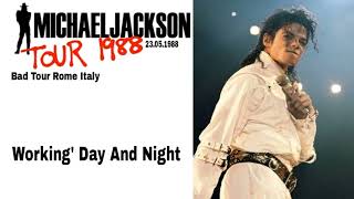 Michael Jackson  Working Day And Night Live in Rome Italy May 23 1988 [upl. by Leibarg]