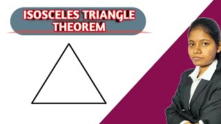 Isosceles triangle theorem  full theorem  explanation in hindi [upl. by Yadsnil]