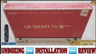 LG 43LM5760PTC 2021  43 Inch FULL HD SMART TV UNBOXING AND REVIEW  COMPLETE DEMO amp INSTALLATION [upl. by Flower173]