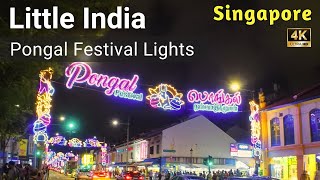 Pongal Festival Light up at Little India Singapore 2024  A Bus Tour of Little India  Pongal 2024 [upl. by Aleunamme5]