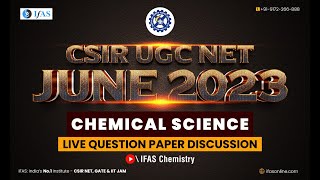 CSIR NET Chemistry Paper Solution  PYQ Solutions June 2023 [upl. by Donielle]