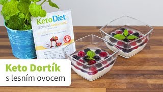 VIDEOrecept KetoDiet Keto Dortík s lesním ovocem [upl. by Yenittirb199]