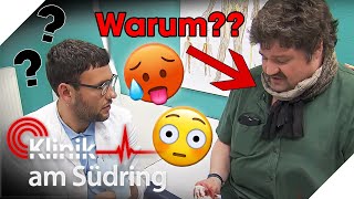 quotDas ist komischquot Trotz Hitze  DARUM legt Patient seinen Schal nicht ab  Klinik am Südring SAT1 [upl. by Silvia761]