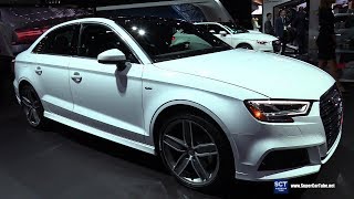 2018 Audi A3 Quattro  Exterior and Interior Walkaround  2017 LA Auto Show [upl. by Ferdie374]