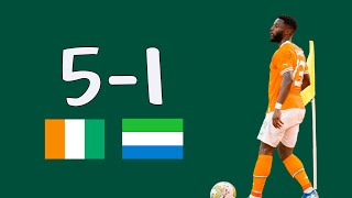 Cote dIvoire vs Sierra Leone 51 Résumé du Match amical 🇨🇮 vs 🇸🇱 [upl. by Sophia994]