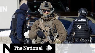 More than 100 arrested as police crackdown on Ottawa protest [upl. by Eelrebmyk]