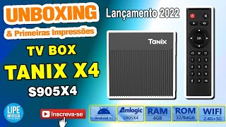 Lançamento TANIX X4 com Android 11 e processador S905X4 Unboxing e Primeiras Impressões [upl. by Dnalon]