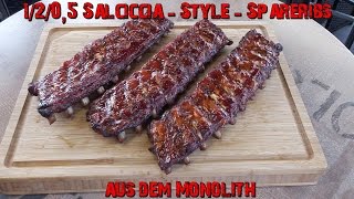 1205 Salsiccia  Style  Spareribs aus dem Monolith [upl. by Amii]